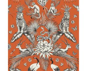 Belgravia Decor Menagerie Animal Luxe Wallpaper Soft Orange (2002)