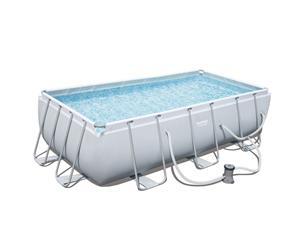 Bestway Above Ground Swimming Pool 4.04m x 2.01m x 1m Power Steel Frame with 530gal Cartridge Filter Pump - 56426