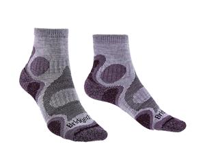 Bridgedale Womens Trail Sport Lightweight T2 Merino Socks - Heather / Damson