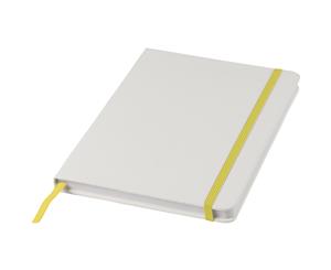 Bullet A5 Spectrum Notebook With Elastic Strap (White/Yellow) - PF2102