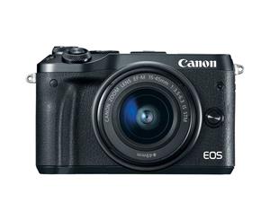 Canon EOS M6 Mirrorless Digital Camera with EF-M 15-45mm camera Kit - Black