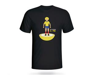 Carlos Valderrama Colombia Subbuteo Tee (black)