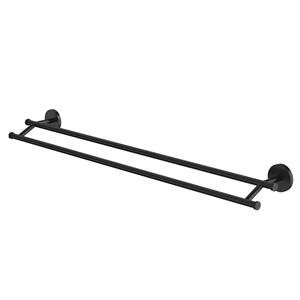 Caroma Black Liano Nexus Double Towel Rail