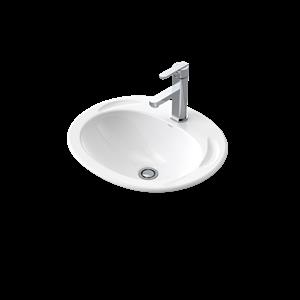 Caroma Concorde 500 White Vanity Basin With 1 Tap Hole