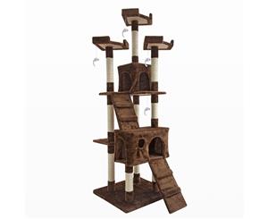 Cat Tree Multi Level Scratcher JUMBO 180cm BROWN