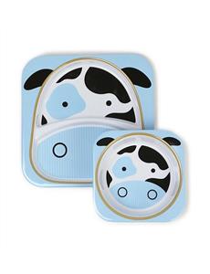 Cheddar Cow Zoo Melamine Set