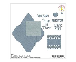 Cheery Lynn Designs Envelope Die Love Gift .25 inch To 5.875 inch