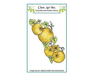 Class Act Cling Mounted Rubber Stamp Large Pumpkin Patch