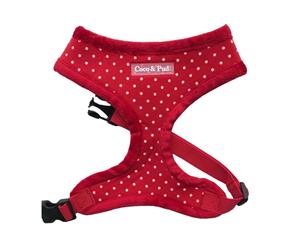 Coco & Pud Polka Dot Harness - Red