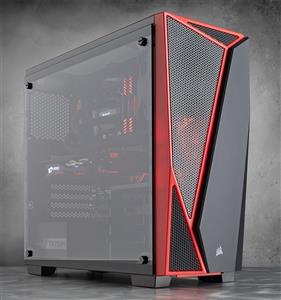 Corsair Carbide SPEC-04 Black/Red TG (CC-9011117-WW) USB3.0 Tempered Glass Mid Tower Case