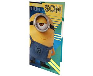 Despicable Me 3 Minion Son Birthday Card (Yellow/Blue) - TA2500