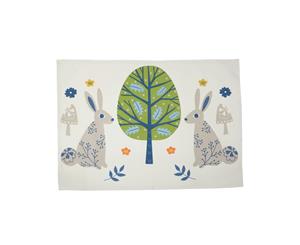 Dexam Tea Towel Woodland Rabbits