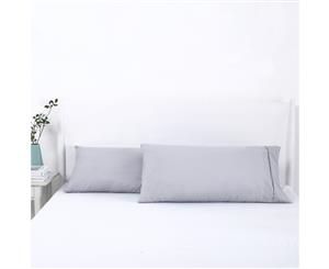 Dreamaker 250TC Plain Dyed King Pillowcases-48x90cm Silver