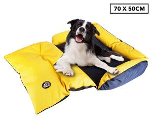 Dudley's 70x50cm Two-Block Small Pet Sofa - Yellow