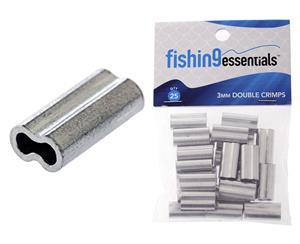 Fishing Essentials 3.0mm Double Crimps Qty 25