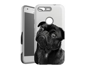 For Google Pixel Case Protective Back Cover Curious Pug