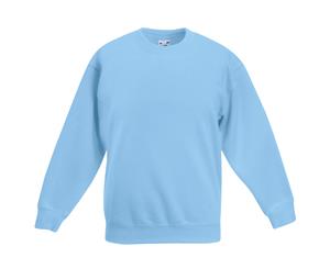 Fruit Of The Loom Childrens Unisex Set In Sleeve Sweatshirt (Pack Of 2) (Sky Blue) - BC4367