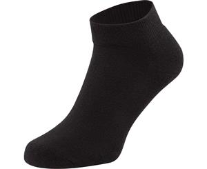 Fruit Of The Loom Mens Welt Protection Cushion Sole Quarter Socks - Black