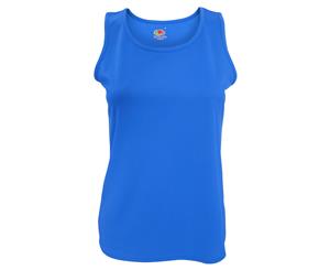 Fruit Of The Loom Womens/Ladies Sleeveless Lady-Fit Performance Vest Top (Royal Blue) - RW4725