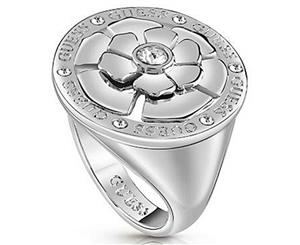 Guess womens Stainless steel Zircon gemstone ring size 12 UBR28018-52