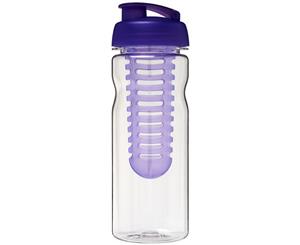 H2o Base Tritan 650Ml Flip Lid Bottle And Infuser (Transparent/Purple) - PF2847