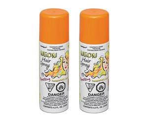 Hair Spray - Neon Orange 2 Pack