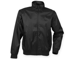 Henbury Mens Harrington Showerproof & Breathable Jacket (Black) - RW4844