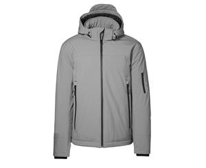 Id Mens Winter Water Resistant Regular Fitting Soft Shell Jacket (Grey) - ID372