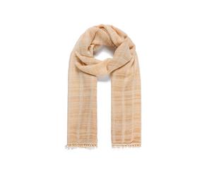 Intrigue Womens/Ladies Check Dyed Narrow Scarf (Yellow) - JW892