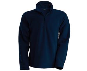 Kariban Mens Enzo 1/4 Zip Fleece Top (Navy) - RW738