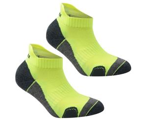 Karrimor Kids 2 Pack Running Socks Junior - Fluorescent Yellow