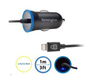 Kensington 2.4A Car Charger Lightning Cable MFI for Apple/iPhone SE 5 6 6S 7 8 X