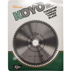 Koyo 216mm 80T 30mm Bore Circular Saw Blade For Timber Cutting