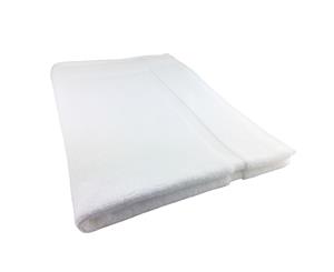 Light-weight Cotton Bath Mat in White Quick Drying