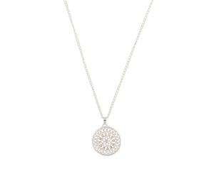 Lovisa Silver Diamante Disc Filigree Necklace