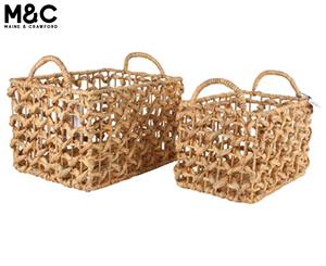 Maine & Crawford Haf Water Hyacinth Storage Baskets