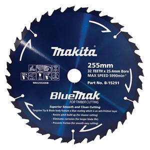 Makita 255mm 32T TCT Circular Saw Blade for Wood Cutting - BLUEMAK