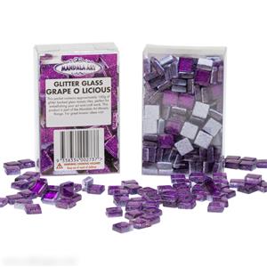 Mandala Art Grape O'Licious Glitter Mini Craft Mosaic Glass Tiles