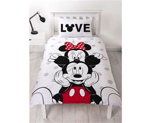 Mickey and Minnie Beyond Single Panel Duvet Set (DMNBYDDS002)