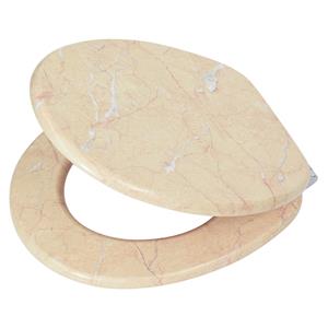 Mondella 430 x 370mm Marble Veneer MDF Toilet Seat