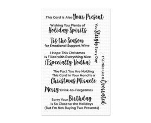 My Favorite Things Clear Stamp Set 4 inch x 6 inch - Sassy Pants Holidays Too