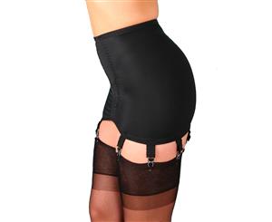 Nylon Dreams NDG8 Black 8 Strap Girdle