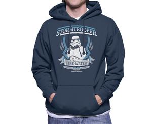 Original Stormtrooper Fire Water Men's Hooded Sweatshirt - Navy Blue