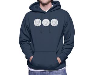 Original Stormtrooper Helmets Line Art Men's Hooded Sweatshirt - Navy Blue