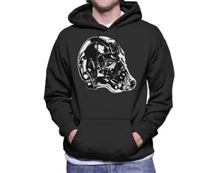 Original Stormtrooper Imperial TIE Pilot Helmet Side Shot Men's Hooded Sweatshirt - Black