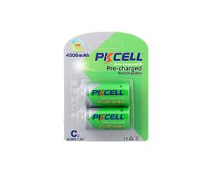 PK2PC PKCELL 4500Mah Nimh C Batteries 2Pk Ready To Use Lsd Pkcell