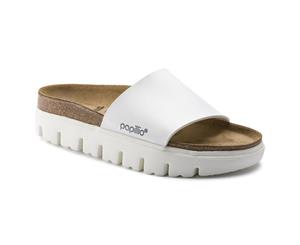 Papillio Cora Birko-Flor Chunky White Sandals