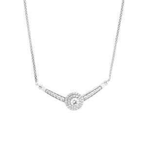 Pendant with Cubic Zirconia in Sterling Silver