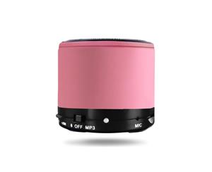 Pink Portable Mini Bluetooth Wireless AUX Stereo Music Speaker for iPhone iPad PC