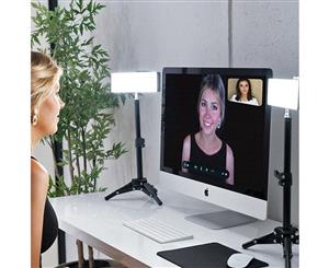 Pro LED Lighting 'Skype' Video Conferencing Desk Kit - Double Pack